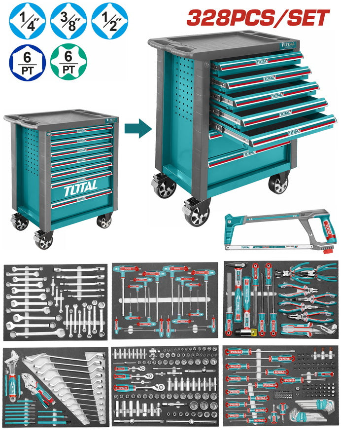 Total THPTCS73281 328 Pcs Tool Chest Set