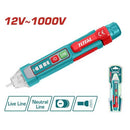 Total THT100091 12V–1000V High Sensitivity AC Voltage Detector – Non-Contact Electrical Tester for Home & Professional Use