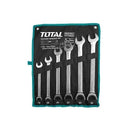 Total THT102RK061 6-Piece Combination Ratcheting Spanner Set – Durable Chrome Vanadium, Metric Sizes, Easy Grip, Professional Hand Tool Kit