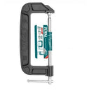 Total THT13186 8-Inch G Clamp – Heavy Duty Steel C-Clamp for Woodworking, Welding & DIY Projects