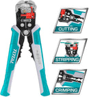 Total THT15246 Automatic Wire Stripper – Fast, Precise Wire Cutting & Stripping Tool