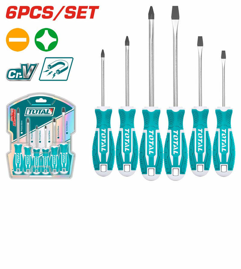 Total THT250606 6 Pcs Screwdriver Set