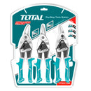 Total THT520106K 10" 3-Piece Aviation Snip Set – Heavy-Duty Tin/Sheet Metal Cutter, Straight & Curved Blades, Industrial-Grade Steel, Ergonomic Handles