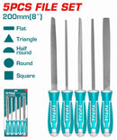 Total THT918516 5 Pcs steel file set/8”