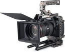 Tilta Mini Matte Box MB-T15 mounted on Canon DSLR camera rig with top handle