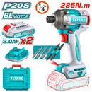 Total TIRLI2028 20V Cordless Impact Driver –  Lithium-Ion Powerful Electric Screwdriver for Drilling & Fastening