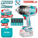 Total TIWLI20105 20V Cordless Impact Wrench – Heavy Duty Battery-Powered Socket Tool for Automotive & Mechanical Use
