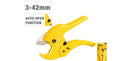 Uyustools TJB02U 3–42mm Heavy Duty PVC Pipe Cutter – Professional Plastic Tubing Cutter, Durable Stainless Steel Blades, Smooth Clean Cuts for PVC, CPVC, PEX Pipes