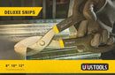 Uyustools TJL210 10’’ Steel Straight Pattern Snips – Heavy-Duty Precision Cutting Tool for Metal, Sheet, and Craft Work