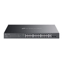 TP-Link TL-ES228GMP Omada 28-Port Gigabit Easy Managed Switch – 24-Port PoE+ (384W), Rackmount, VLAN & QoS