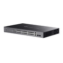 TP-Link TL-ES228GMP Omada 28-Port Gigabit Easy Managed Switch – 24-Port PoE+ (384W), Rackmount, VLAN & QoS