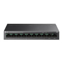 TP-Link TL-LS110P 10-Port 10/100Mbps Desktop Switch – 8-Port PoE+ (123W), CCTV Plug &amp; Play Switch