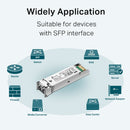 TP-Link TL-SM311LS 1000Base-LX SMF Mini GBIC Module – Gigabit Fiber SFP Transceiver for Single-Mode