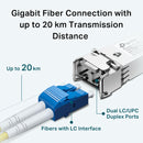TP-Link TL-SM311LS 1000Base-LX SMF Mini GBIC Module – Gigabit Fiber SFP Transceiver for Single-Mode