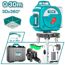 Total TLL255267 3D Green Beam Self Leveling Laser Level