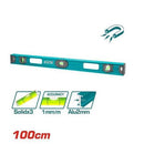 Total TMT210026 100cm Spirit Level – Precision Aluminum Bubble Level for Carpentry, Construction & DIY