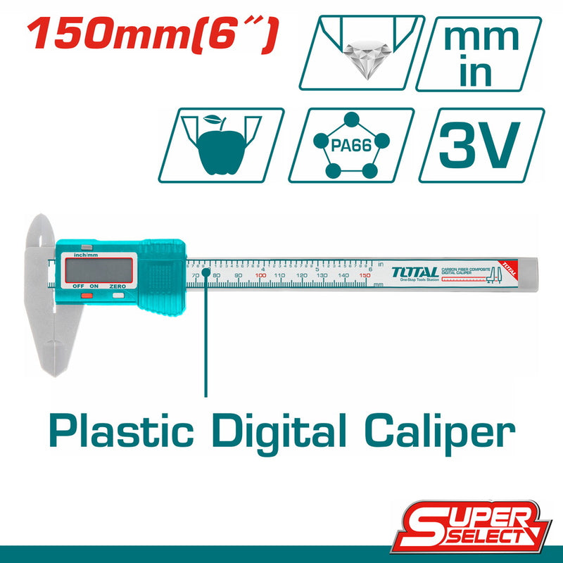 Total TMT331501 Plastic Digital Caliper 150mm