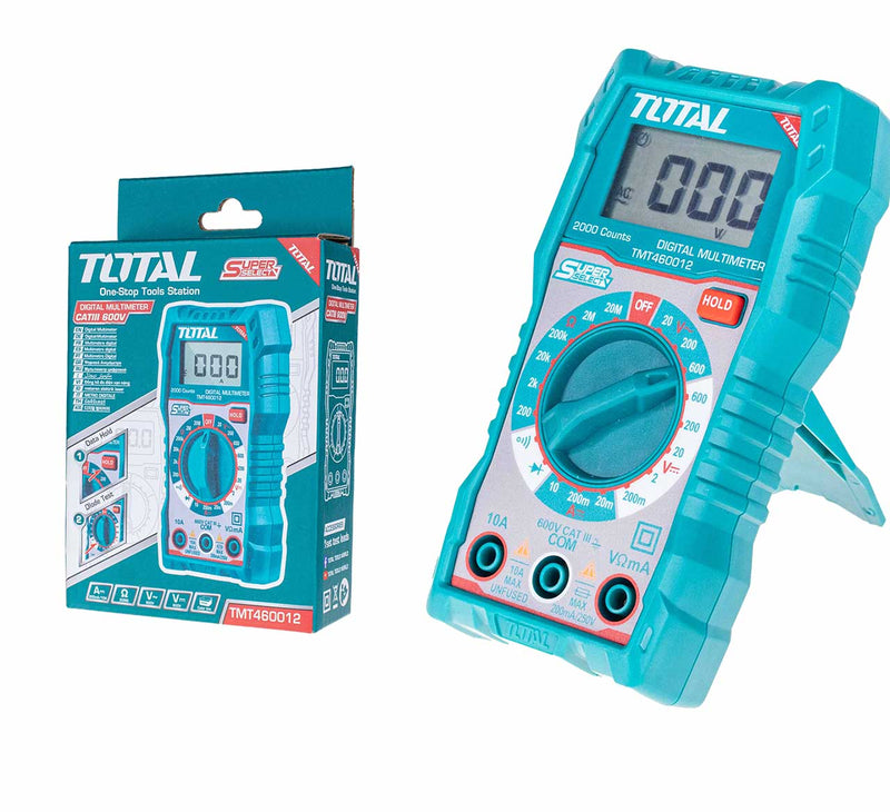 Total TMT460012 Digital Multimeter 2000 Counts 20V/200V/600V