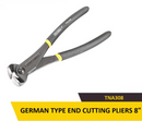 Uyustools TNA308 8’’ German Type End-Cutting Pliers – Durable Precision Tool for Cutting Wires & Nails, Professional Hand Tool