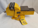 Uyustools TOB204 4'' Bench Vise – Heavy Duty Jaw, Swivel Base, Industrial Metalwork Clamp for Woodworking & DIY