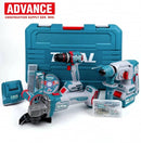 Total TOSLI241198 Cordless 3-Piece Combo Kit – Rechargeable Power Tools Set for Home & Professional Use
