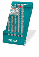 TOTAL TAC190501 5 Pcs SDS Plus Hammer Drill Bits Set
