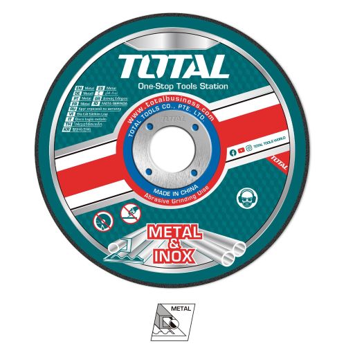 TOTAL TAC210115100 Abrasive Metal Cutting Disc Set 115mm