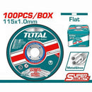 TOTAL TAC210115100 Abrasive Metal Cutting Disc Set 115mm