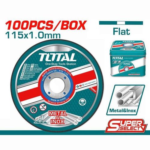 TOTAL TAC210115100 Abrasive Metal Cutting Disc Set 115mm