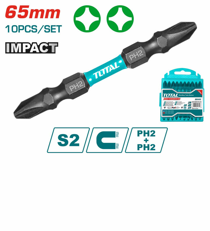 TOTAL TACIM16PH233 Impact Screwdriver Bits