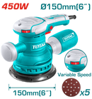 TOTAL TF2061506 Electric Rotary Sander 450W  