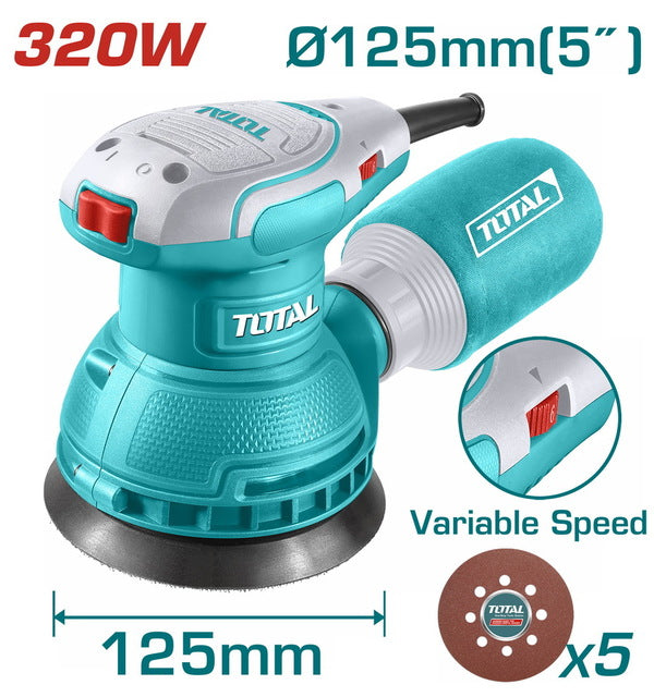 TOTAL TF2131256 Rotary sander 320W