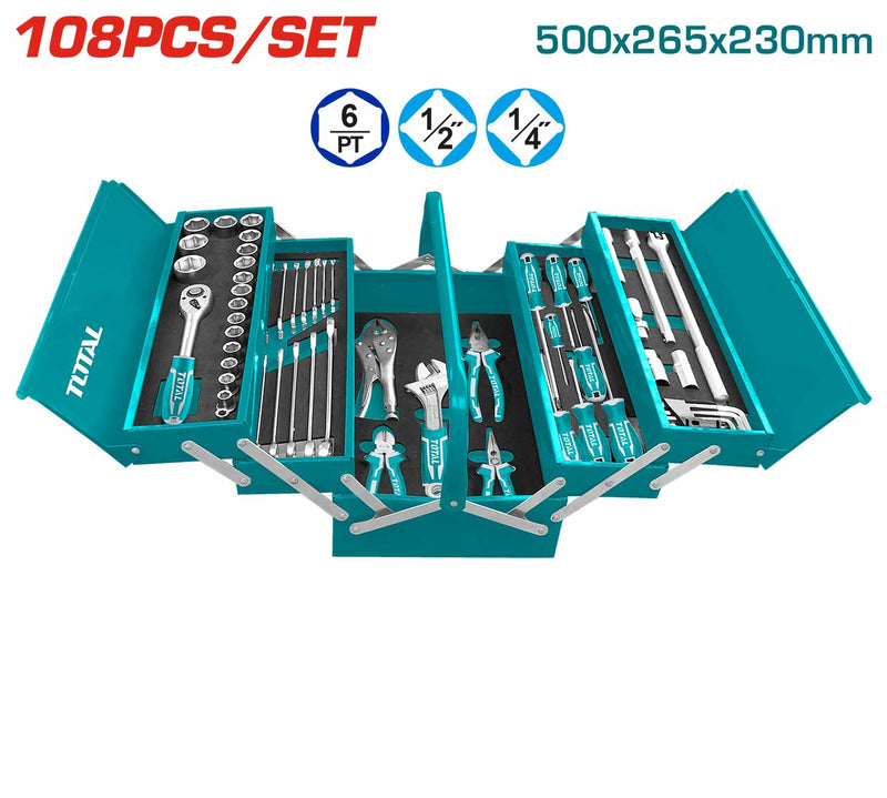 TOTAL THTCS121081 108 Pcs Tool Chest Set