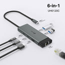 TP-Link TL-UH6120C USB Type-C 6-Port Hub – High Speed Multi-Port USB-C Expansion Hub for Laptops, Ultrabooks, Office Workstations, Home Computing, and Professional Connectivity Applications