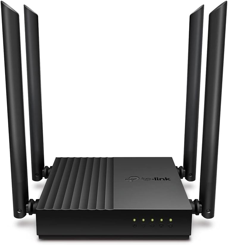 TP-Link Archer C64 Router WiFi AC1200Mbps, WiFi Router,Gigabit Ethernet Ports, VPN Router Server, Easy Setup, Internet Booster Routers, WiFi Booster, WPA3, Gaming Xbox PS4 Steam, Easy Setup,EasyMesh