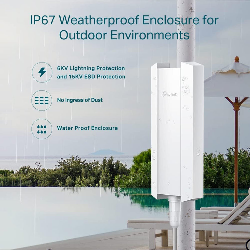TP-Link EAP650-Outdoor ,Omada True WiFi6 AX3000 Gigabit Outdoor Access Point 