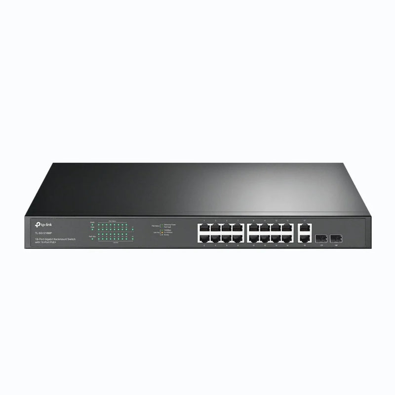 TP-Link TL-SG1218MP 18-Port Gigabit Rackmount Switch with 16-Port PoE+