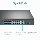 TP-Link TL-SG1218MP 18-Port Gigabit Rackmount Switch with 16-Port PoE+