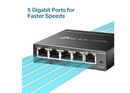 TP-Link TL-SG105E | 5-Port Gigabit Ethernet Switch – Smart Managed, Metal, Plug &amp; Play, QoS