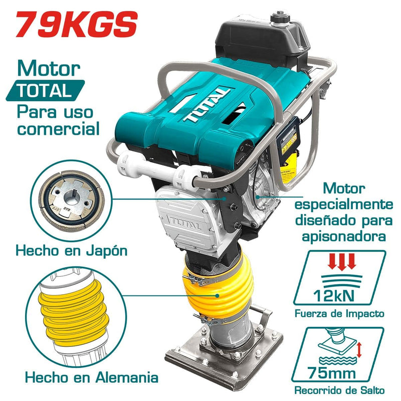 Total Compactor Total TPS890 3.2kW 4.0HP Gasoline Tamping Rammer | Digital Store ...