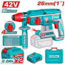 Total TRHLI422682 42V Cordless Rotary Hammer Drill – Heavy Duty Brushless SDS Power Tool for Concrete & Masonry