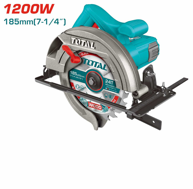 Total TS11218576 1200W 185mm(7-1/4") Circular Saw 5000rpm