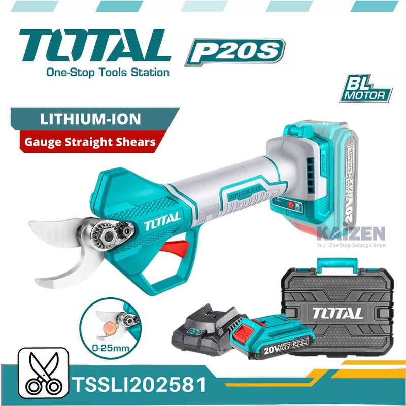 Total TSSLI202581 20V Lithium-ion Gauge Straight Brushless Motor Shear
