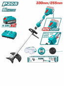 Total TSTLI200285 20V Cordless String Trimmer and Brush Cutter