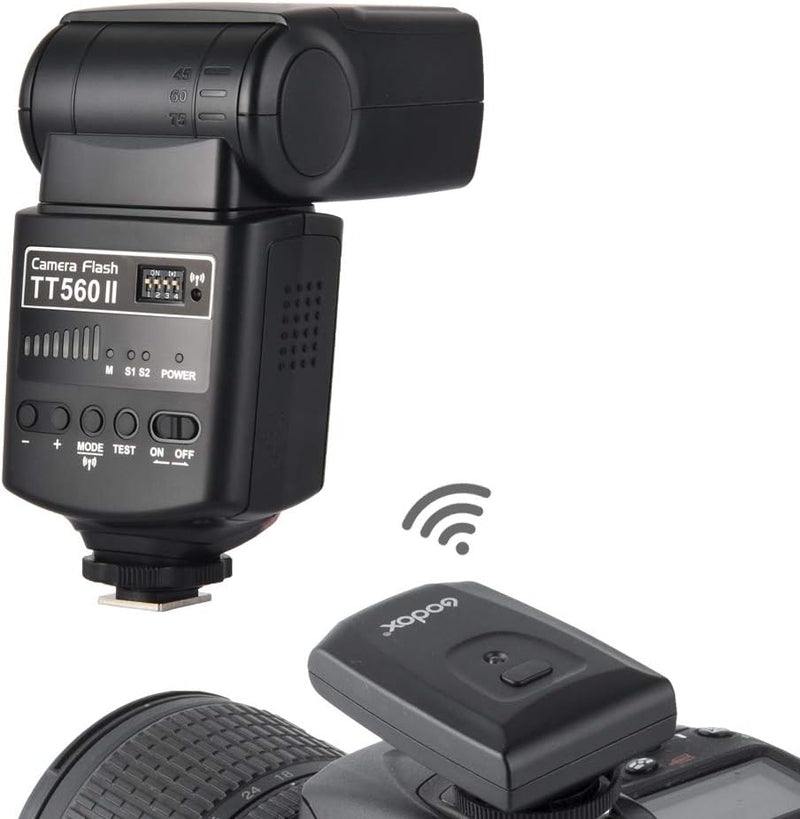 Godox TT560 Wireless 433MHz GN38 Camera Flash Speedlite Light with Built-in Receiver 