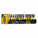 Uyustools TUP13U 13-Piece 1/4" Drive Socket Set – Durable Chrome Vanadium, Compact Tool Kit for Mechanics & DIY