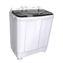 Tornado TWH-Z10DNE-W 10Kg Washing Machine – Half Automatic Twin Tub Washer with Washing & Drying Tubs, Standard and Strong Wash Programs, Energy-Efficient Home Laundry Appliance