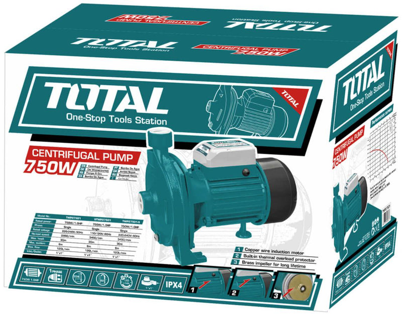 Total TWP27506 Centrifugal Pump 750W