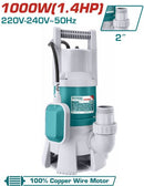 Total TWP810001 1000W Sewage Submersible Pump – Heavy Duty Wastewater Pump, 9m Max Head for Drainage & Flood Control