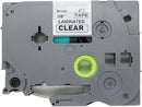 TZC-S121 9mm laminated label tape compatible with Brother
